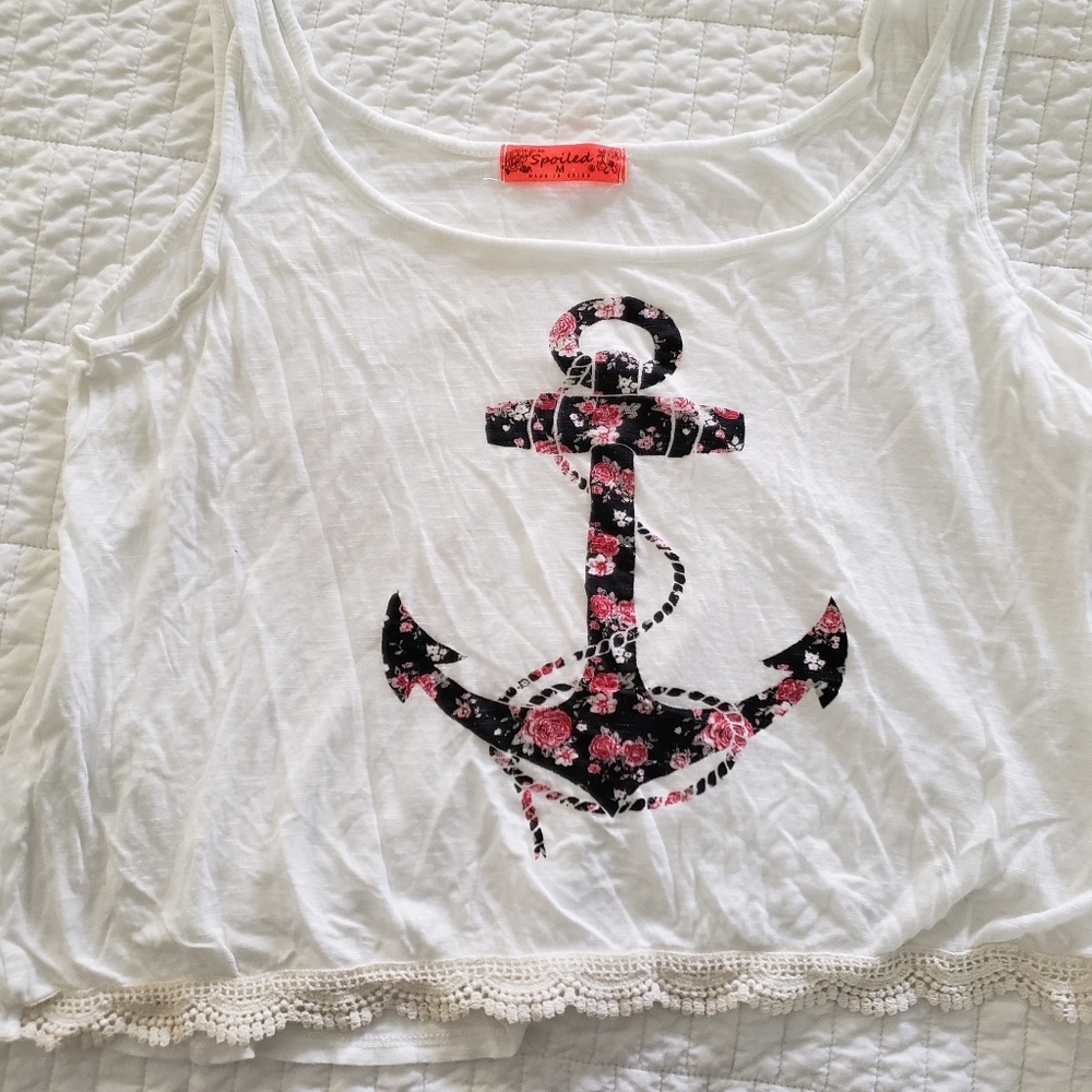 Spoiled anchor tank top